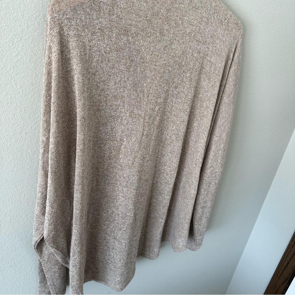 NWT Philosophy Dolman Zip Long Sleeve Top Mocha Heather Size XXL - Picture 10 of 12